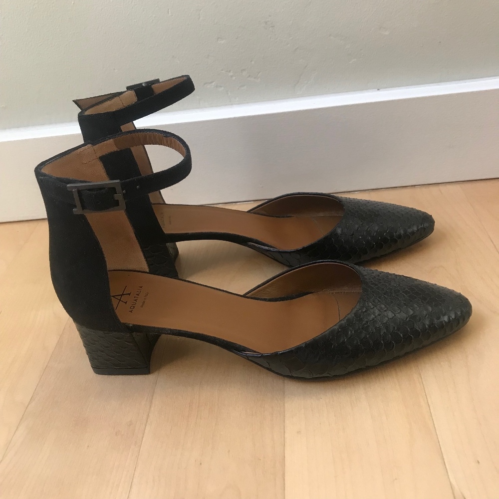 Aquatalia Block Heel Shoes (Size 8) - BRAND NEW